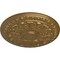 Ekena Millwork Colton Ceiling Medallion (Fits Canopies up to 4 3/4"), Hand-Painted Pale Gold, 15 3/4"OD x 1 1/2"P CM15CNPAS - alternate 2